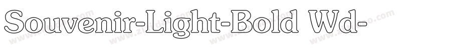 Souvenir-Light-Bold Wd字体转换